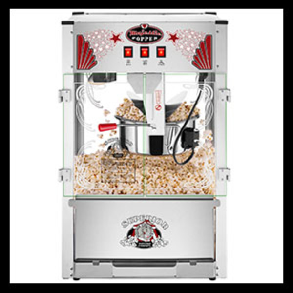 Superior Popcorn Company Commercial 16 oz. Majestic Silver Countertop Popcorn  Machine HW0300818 - The Home Depot