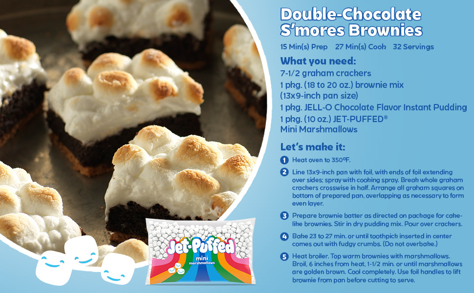 Recipe for Double-Chocolate S'mores Brownies