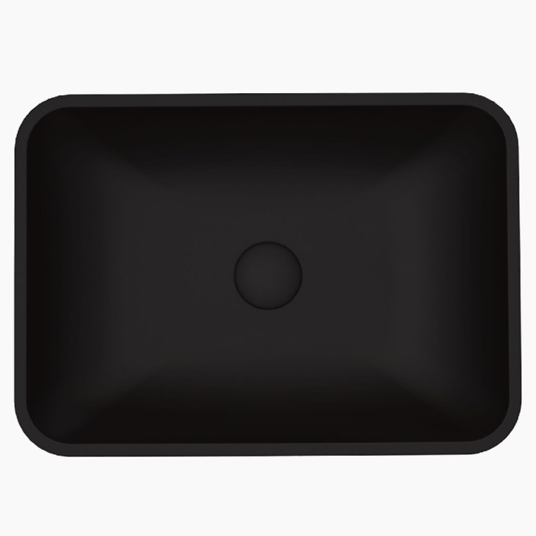 VIGO Black Sottile MatteShellTM Vessel Bathroom Sink