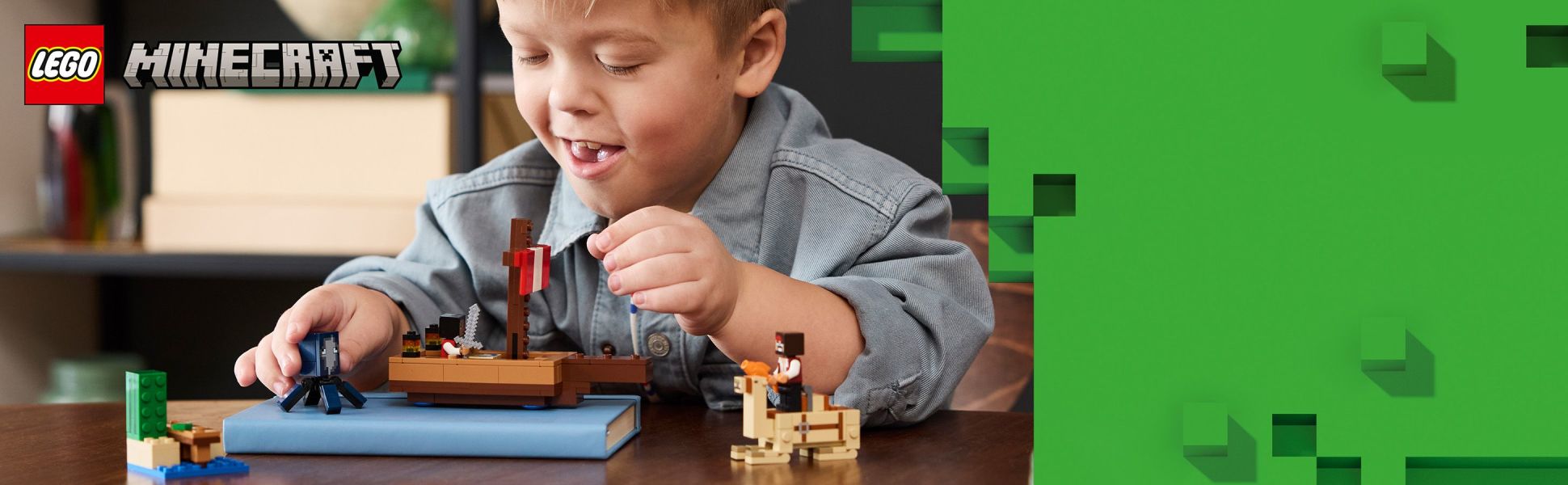 This Minecraft pirate ship is a hands-on video-game playset for creative kids who enjoy boat toys and building fun.