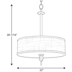 Progress Lighting Status Collection 4-Light Polished Chrome Foyer ...