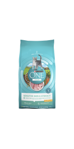 Purina ONE Plus Dry Cat Food Sensitive Skin Stomach Natural