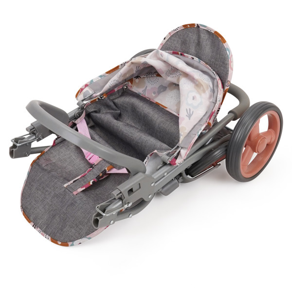 509 Crew: Melange Flora - Mabelle Duo Twin Doll Stroller