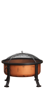 Fire Sense Roman Fire Pit, Wood Burning Fire Pit, Antique Bronze