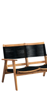 Balkene Home Kingsmen Sofa Bench, Black
