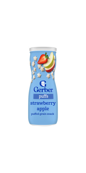 Gerber Puffs Strawberry Apple 1.48oz