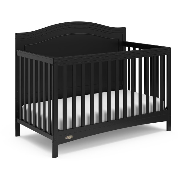 Free Shipping Graco Paris 4 in 1 Convertible Baby Crib Black Walmart