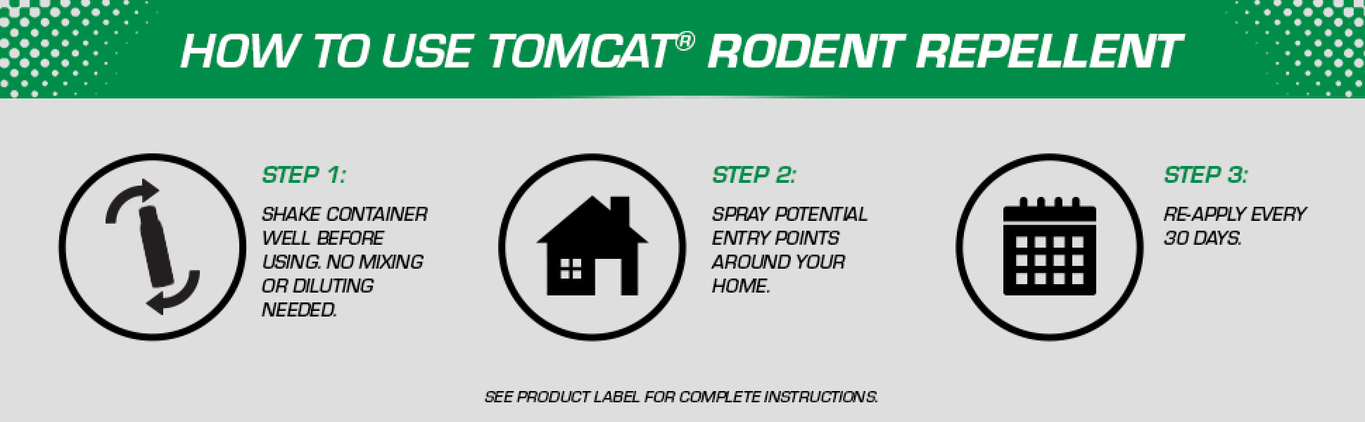 How to use Tomcat Rodent Repellent