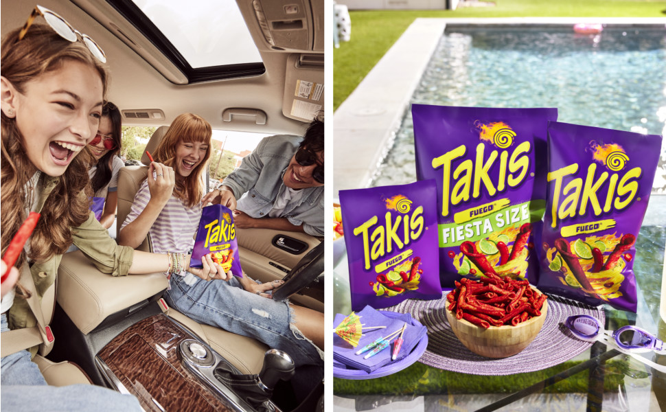 Takis Fuego Rolled Spicy Tortilla Chips, Hot Chili Pepper Lime Flavored Hot  Chips, 20 Ounce Fiesta Size Bag