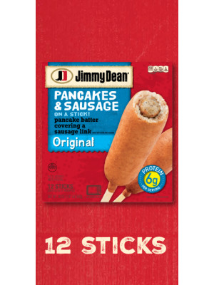 Jimmy Dean® Pancakes and Sausage on a Stick, Chocolate Chip, 12 Count  (Frozen)