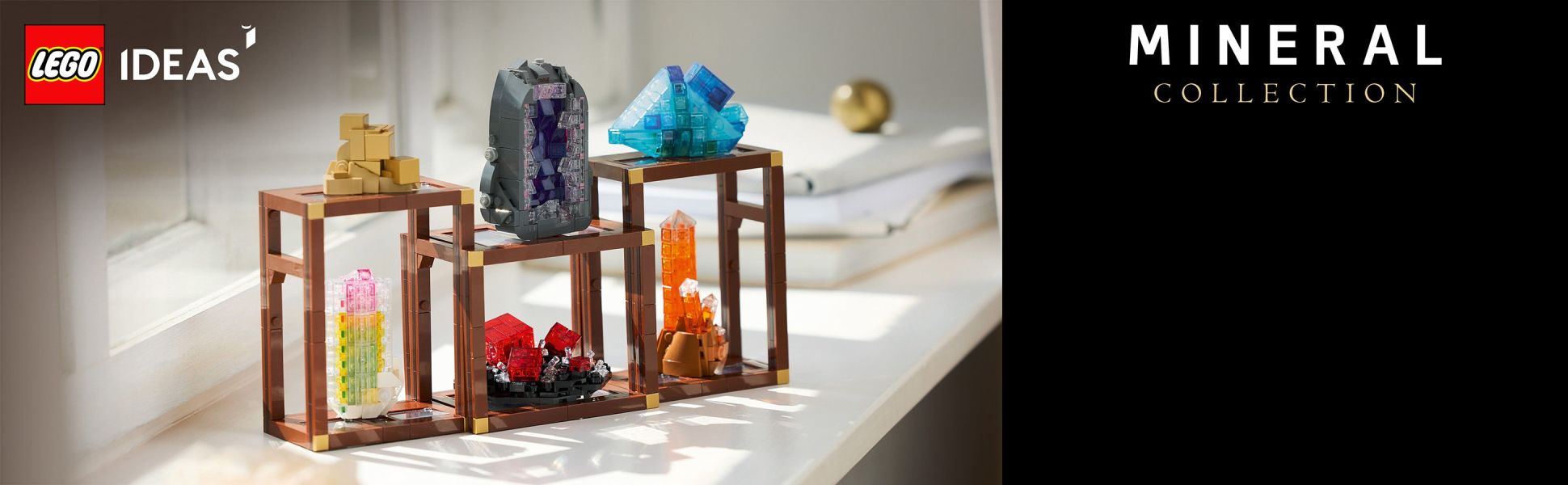 Recreate golden pyrite, purple amethyst, reddish-pink rhodochrosite, blue fluorite, watermelon tourmaline and tangerine quartz.