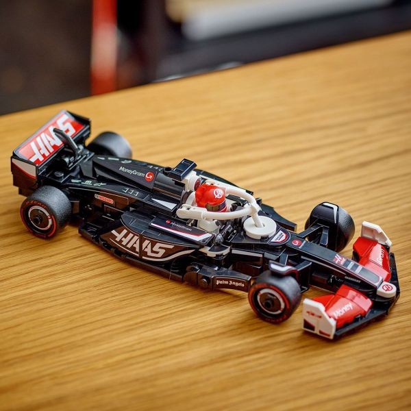 Kids can build a MoneyGram Haas F1 Team VF-24 Race Car.