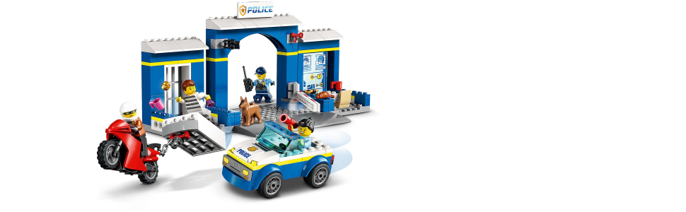 LEGO City Police Station Chase 60370, Playset with Car Toy and