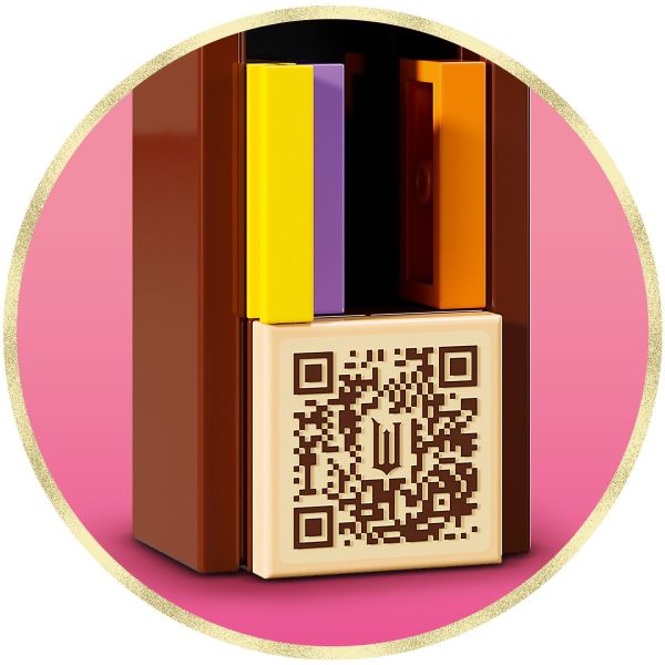 Scan the QR code for more LEGO Wicked online content.