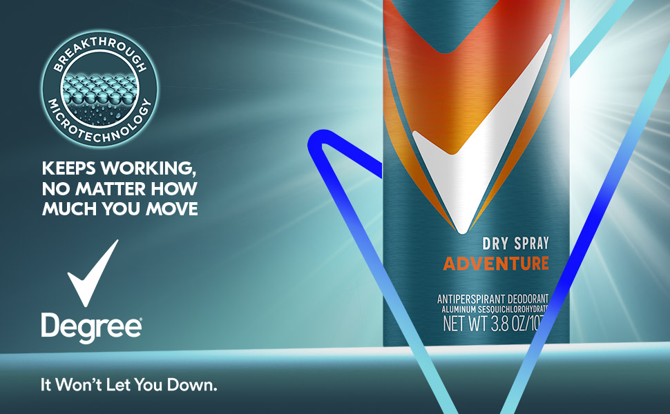 Degree Men Adventure Antiperspirant Deodorant Dry Spray