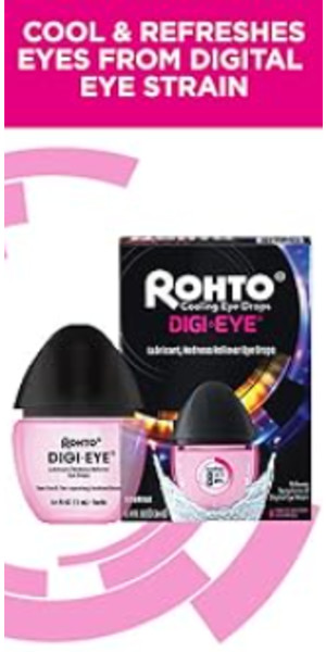 Rohto Digi-Eye Digital Eye Strain Eye Drops 0.4 fl oz Bottle