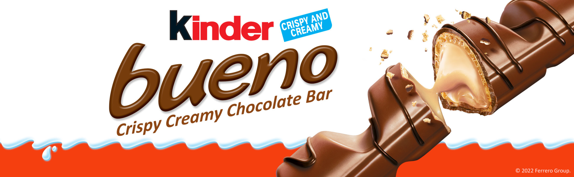 Kinder Bueno Crispy Creamy Chocolate Bar
