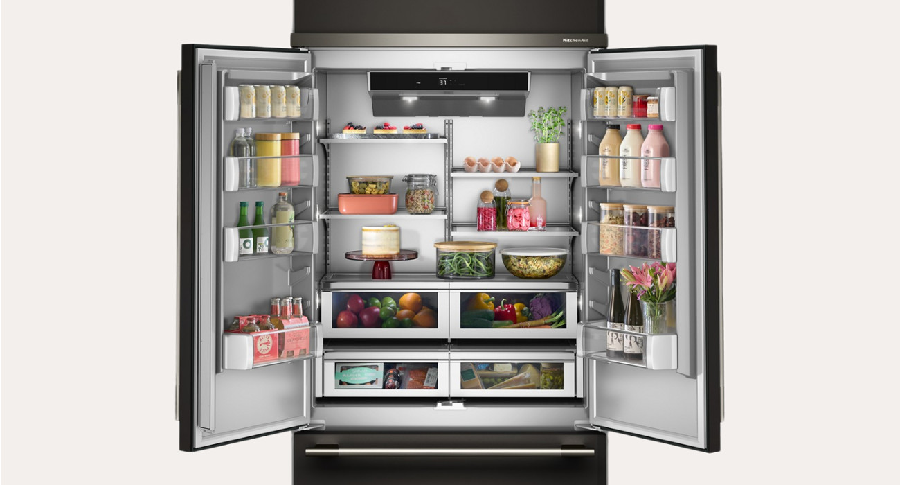 KitchenAid 42 in. Wide 24.2 cu. ft. Built In French Door Bottom