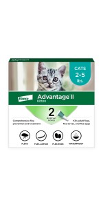 Advantage II Vet Recommended Flea Treatment Prevention for Small Cats Count of 6 Petco