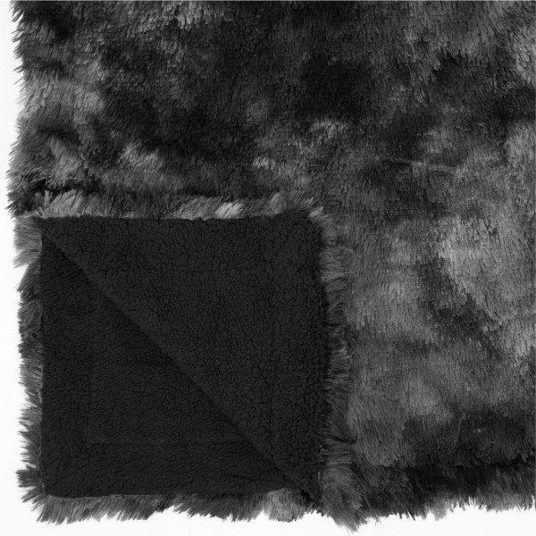 50x70 Inch Ultra Soft Faux Fur Throw Blanket - Thick 680 GSM Plush Sherpa Blanket For Couch & Bed (Light Grey Tie Dye) - View #12