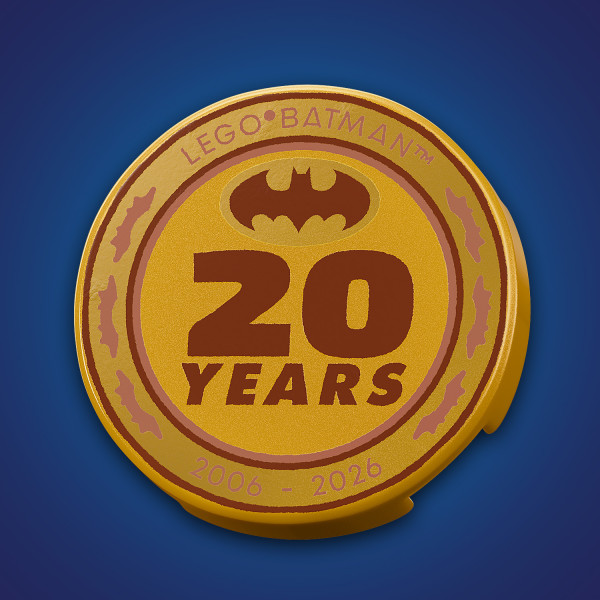 Collectible coin to mark 20 years of LEGO DC Batman .