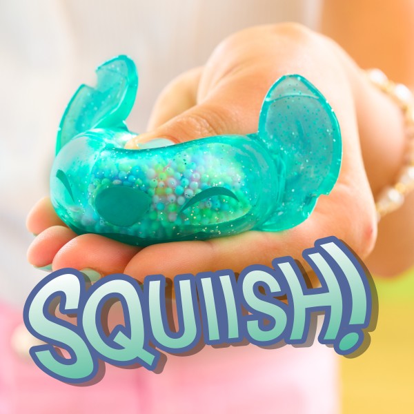 Disney Stitch Squish-a-Stitch Collectible Figures Series 2, Blind Capsule,  Squishy Fidget Toys, Ages 3+