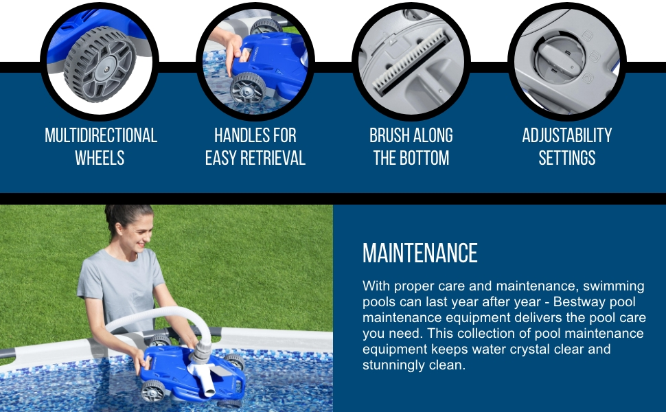 Bestway® Flowclear™ AquaDrift™ Automatic Pool Vacuum Cleaner - Bestway  Middle East