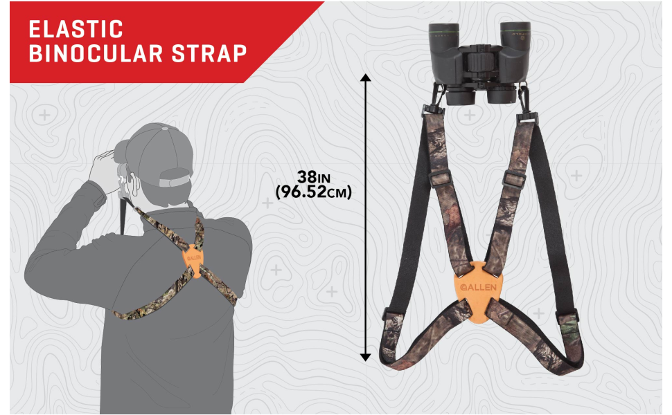thumbnail image 2 of Binocular Strap Allen Company Deluxe 4-Way Adjustable Harness 2 of 14