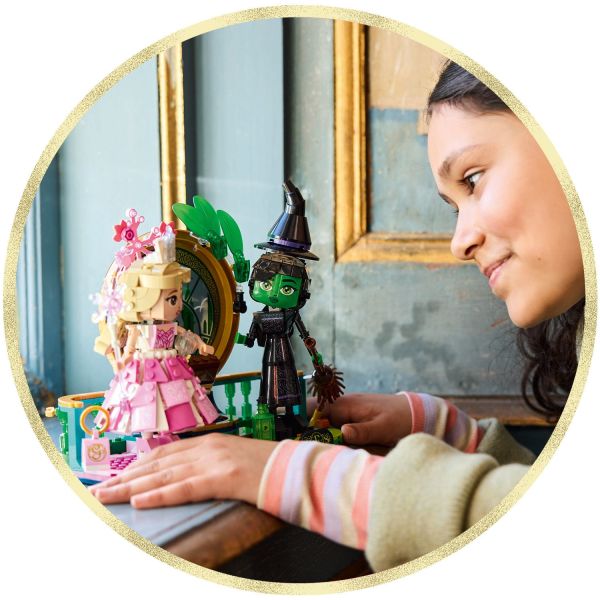 Kids play, position and display their favorite characters.