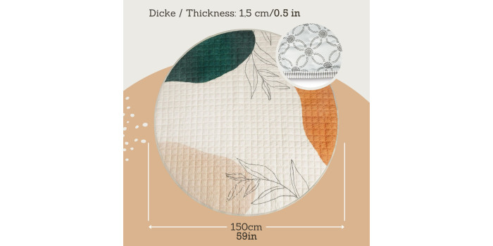 (未使用･未開封品)　Playmat: Grumpy Kim 0pbj0lf Hakuna Matte: Quilted Playmat – Watercolor - 59