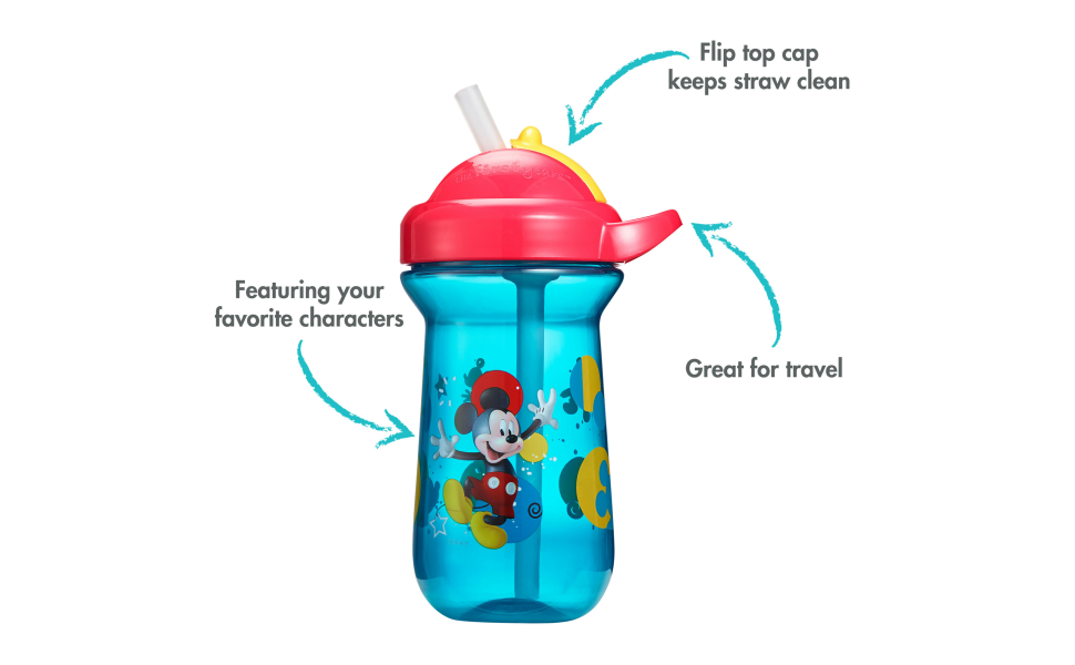 The First Years Disney Minnie Mouse Flip Top Straw Cup 10 Oz – S&D Kids