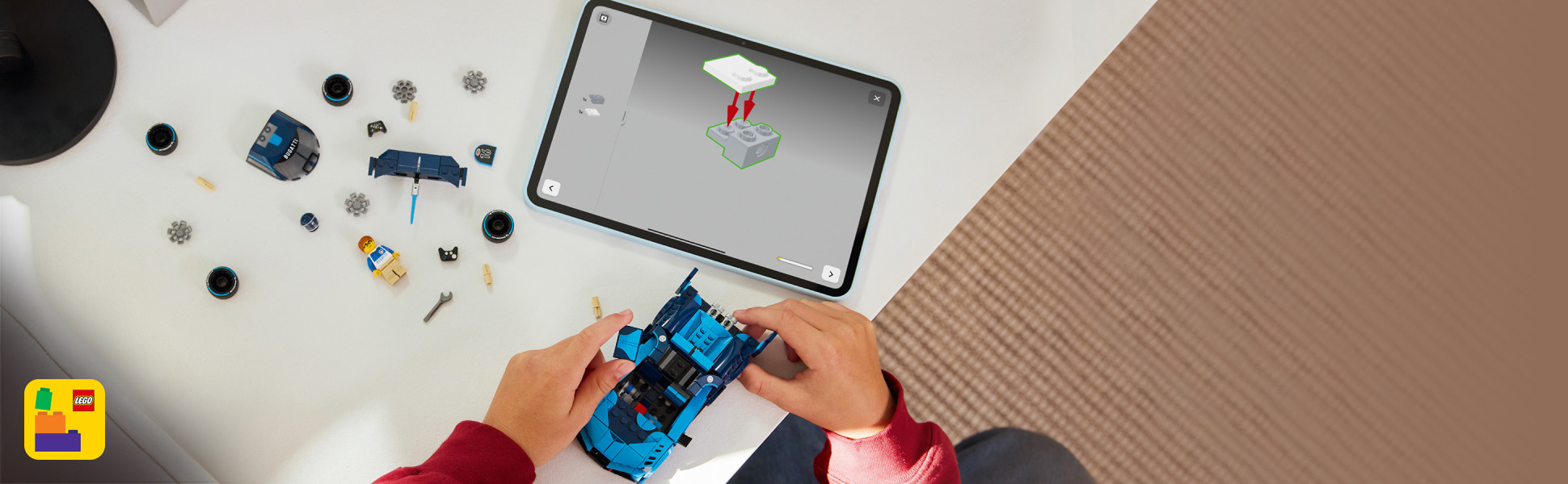Builders can zoom in, rotate sets in 3D and track their progress using the fun, intuitive LEGO Builder app.