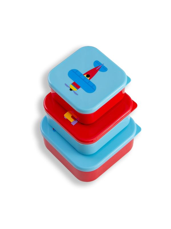 Wildkin Kids Reusable Food Container Bento Box - Trains, Planes & Trucks