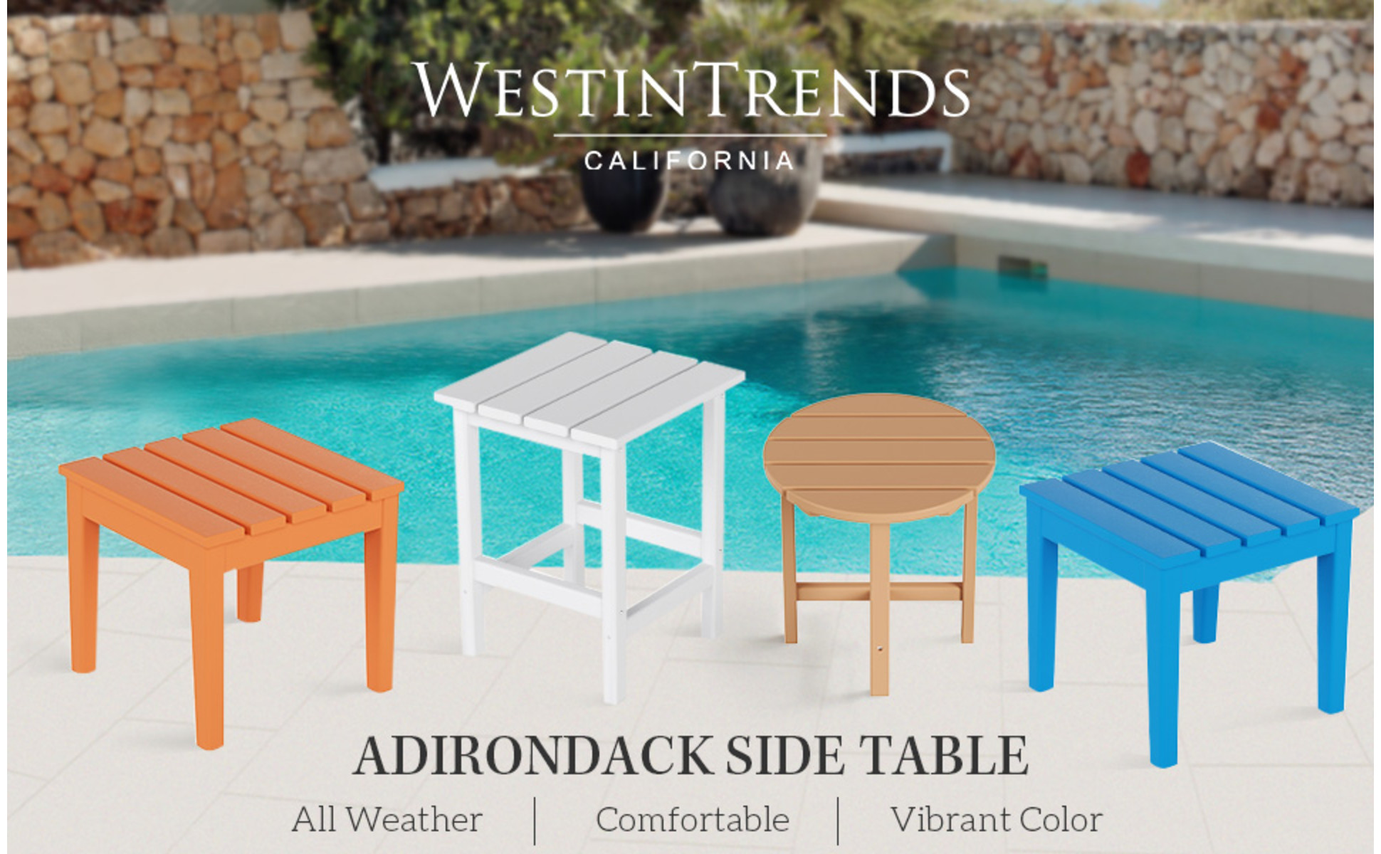 WestinTrends Adirondack Side Table