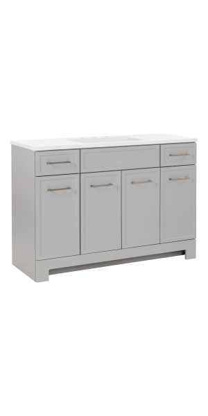 Diamond NOW Kaley 48.5-in Single-Sink Bathroom Vanity With Cultured Marble Sink Top