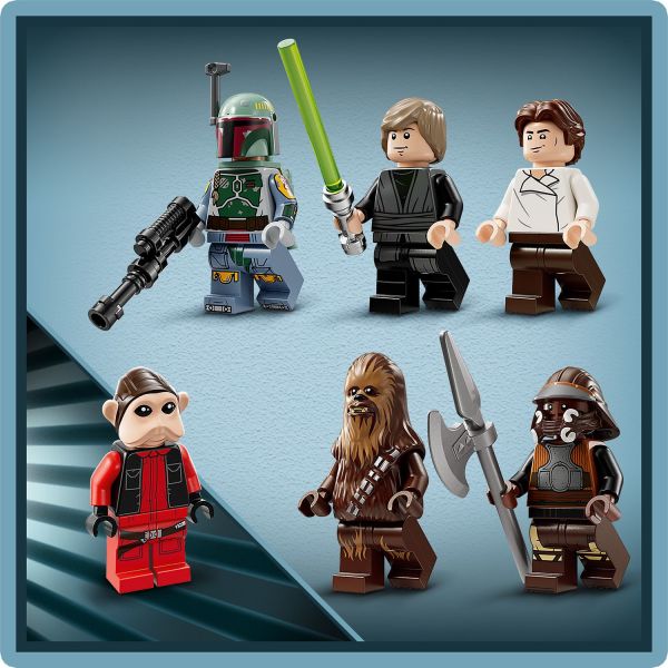 Includes a collectible Nien Nunb LEGO minifigure.
