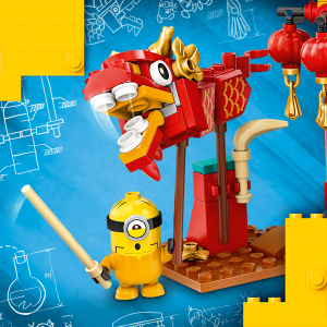 Gru: Temple Building The Battle Fu Minions Kung of Set (75550) LEGO for Kids Minions: Rise Toy