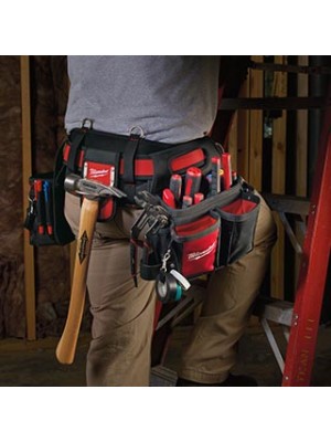 Milwaukee General Contractor Work Waist Tool  Belt with Suspension Rig and Fastback Folding Knives (2-Pack)