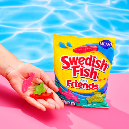  Swedish Fish Tails 2 Flavors in 1 : Grocery & Gourmet Food