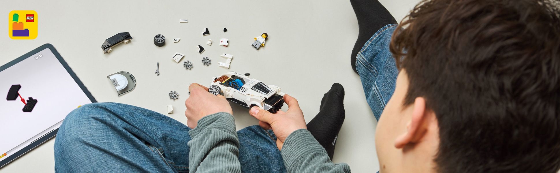 Builders can save progress, zoom in and rotate their vehicles in 3D with the LEGO Builder app.