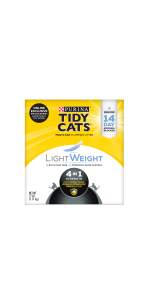 Purina Tidy Cats Multi Cat, Low Dust, Clumping Cat Litter, LightWeight 4-in-1 Strength