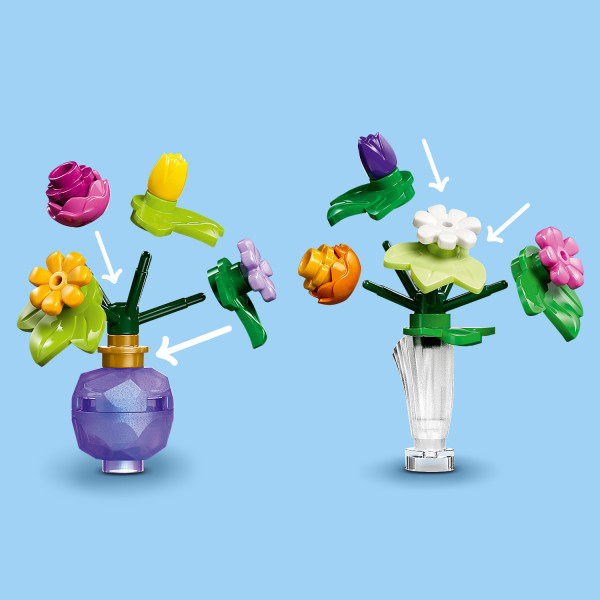 Mix and match the different flowers to create displays.