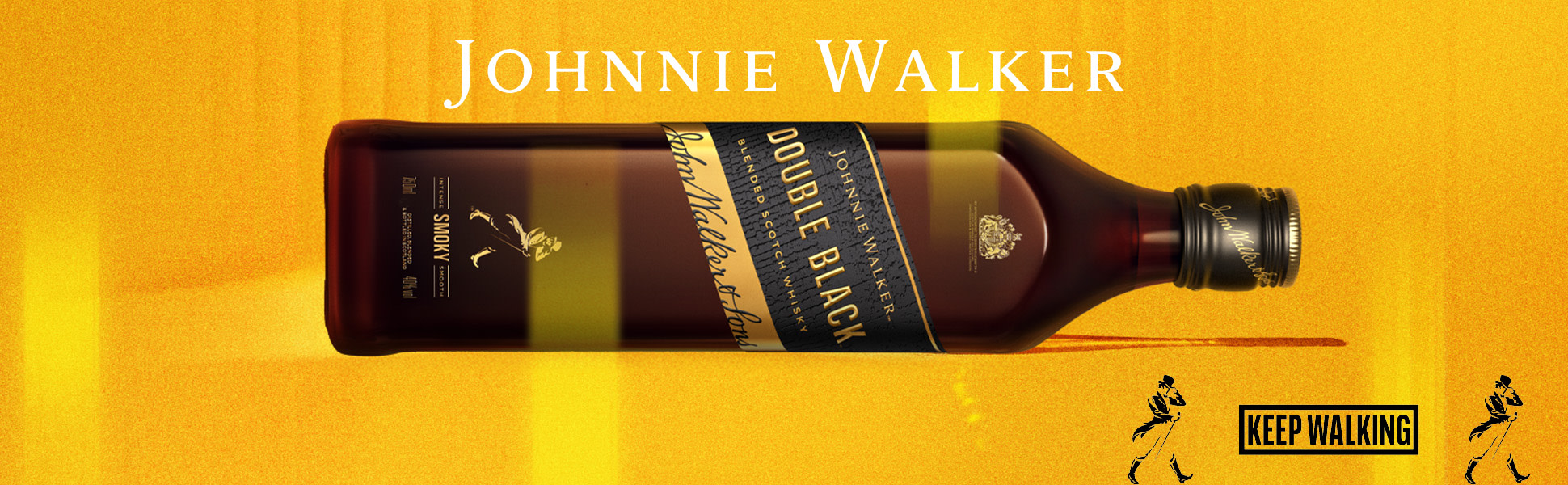Johnnie Walker Double Black Label Blended Scotch Whisky, 750