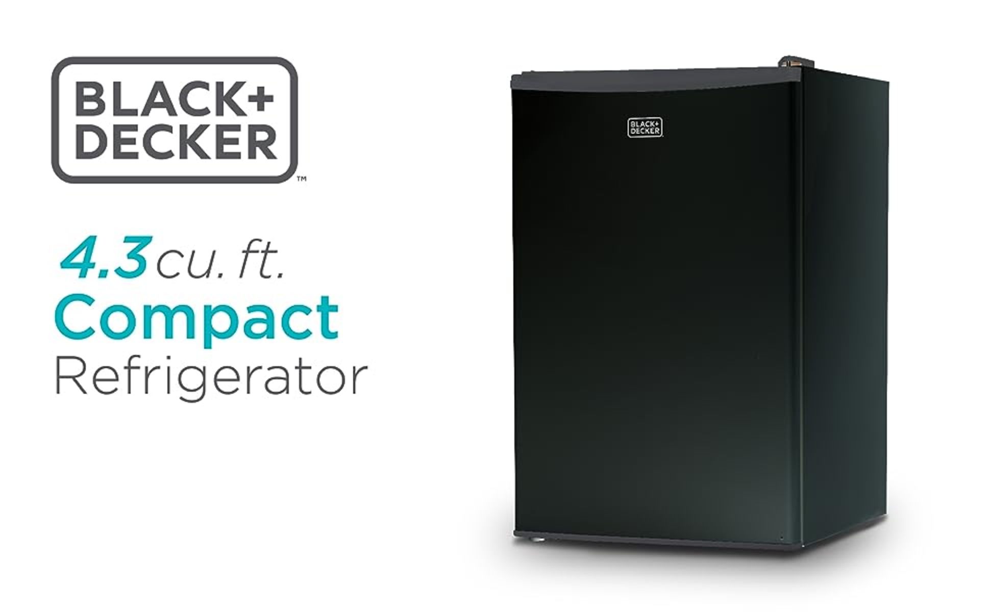 BLACK DECKER BCRK43B Compact Refrigerator Energy Star Single Door