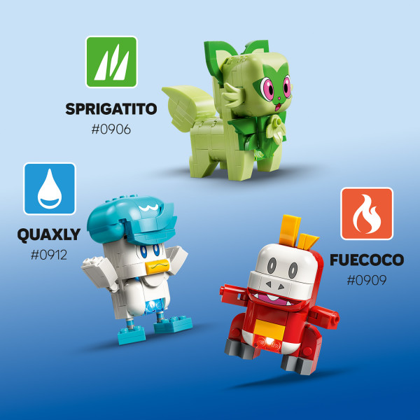 LEGO Pokémon SMART Play: Sprigatito, Fuecoco and Quaxly Battle