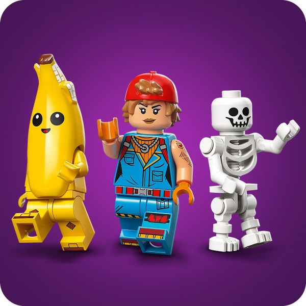 Peely, Sparkplug and a skeleton bring the story to life.