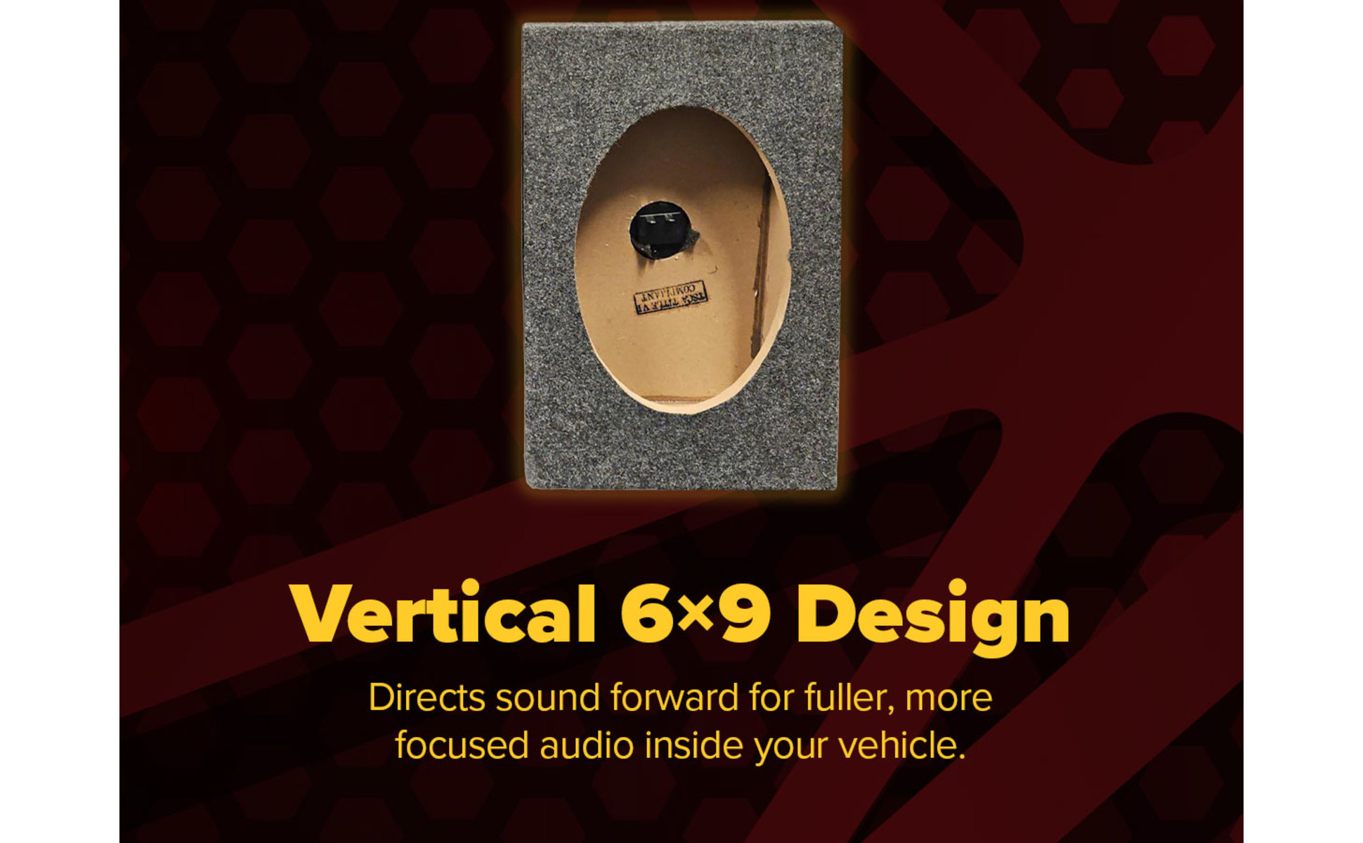 QPower VT6X9 6x9 Inch Vertical Speaker Box Enclosure, 5/8