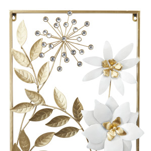 Monroe Lane Modern Metal Wall Decor - Set of 2, Gold