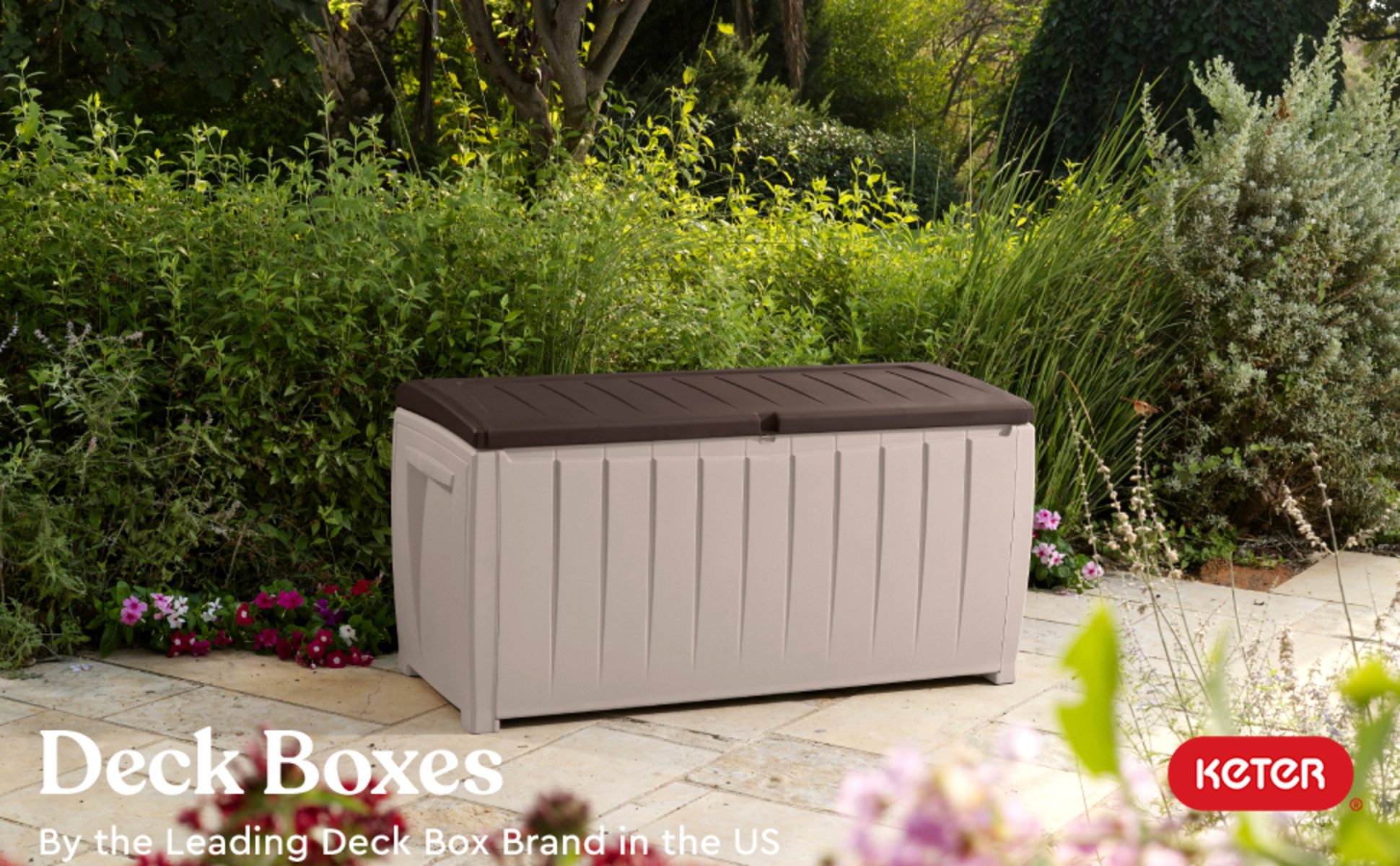 訳アリ特価　KETER DECK BOX ケター 454L 数量限定特価 即納 Keter ケター ブライトウッド 多目的収納