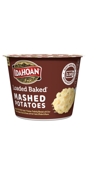 Instant Idahoan Loaded Baked Mashed Potatoes with Real Butter 1.5 oz Cup Walmart